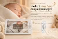 Mode vocal de la caméra du babyphone 7 pouces