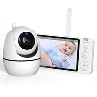 Caméra et écran parent 5 pouces du babyphone sans Wi-Fi