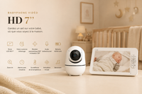 Caméra du babyphone 7 pouces et ses fonctions principales